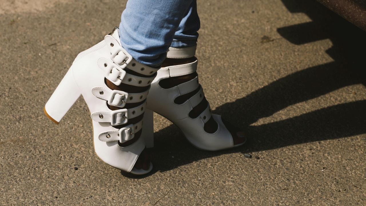 Adjust the buckles of your heels to secure them safely