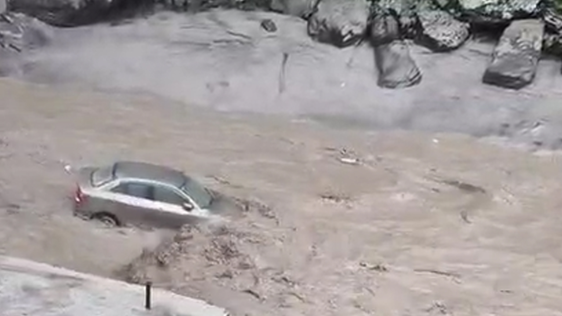 Video: Car, With People Inside, Swept Away In Uttarakhand Flash Flood