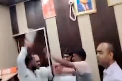 On Camera, Dalit Engineer Thrashed With Shoe At His Office By BJP Worker On Camera, Dalit Engineer Thrashed With Shoe At His Office By BJP Worker