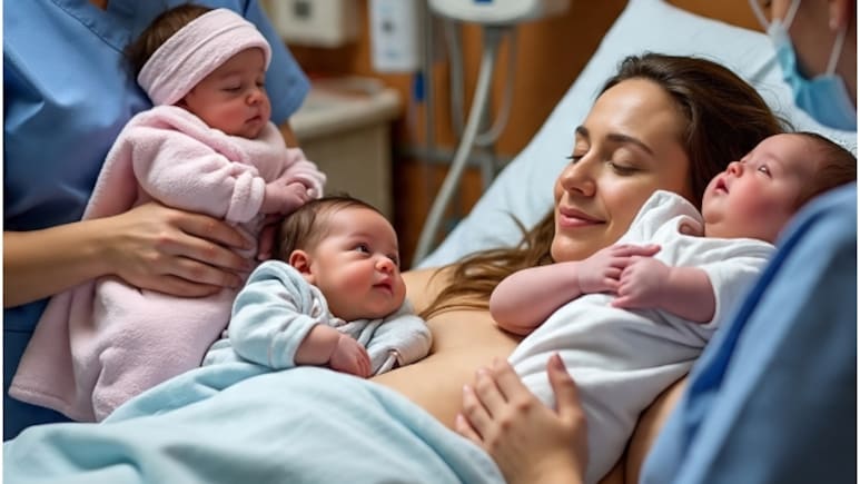 Rajasthan Triplets: 5-5 मिनट के अंतराल में जन्मीं 3 बेटियां, 7वें महीने में हुई महिला की नॉर्मल डिलीवरी