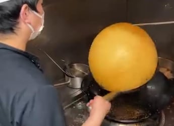 "Large Indian Pani Puri": Internet Reacts To Viral Giant Rice Ball In Japan