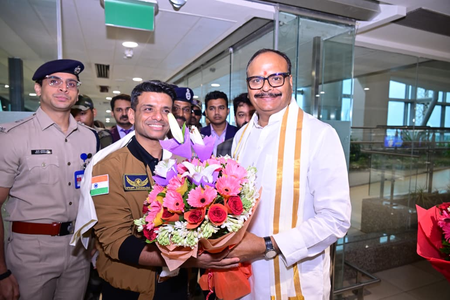 Shubhanshu Shukla Receives Hero's Welcome In Hometown Lucknow