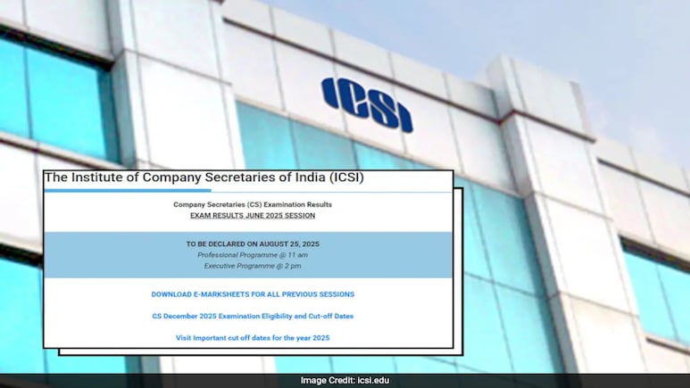 ICSI Company Secretary 2025 June Exam Live Updates: Result Releasing Today At This Time, Official Link Here ICSI Company Secretary 2025 June Exam Live Updates: Result Releasing Today At This Time, Official Link Here