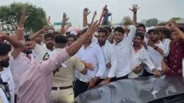 कांग्रेस कार्यकर्ताओं ने रोका स्वास्थ्य मंत्री गजेंद्र सिंह खींवसर का काफिला, जताया आक्रोश