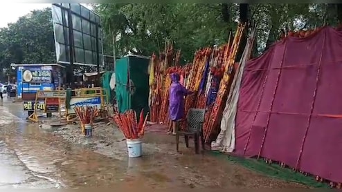 खाटूश्‍यामजी में दो द‍िन से लगातार मूसलाधार बार‍िश, राहत के ल‍िए बाबा श्‍याम को लगाई अर्जी