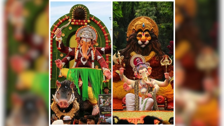 इस साल 'महावतार नरसिम्हा', गणपति पंडालों में दिख रही है फिल्मों की धूम