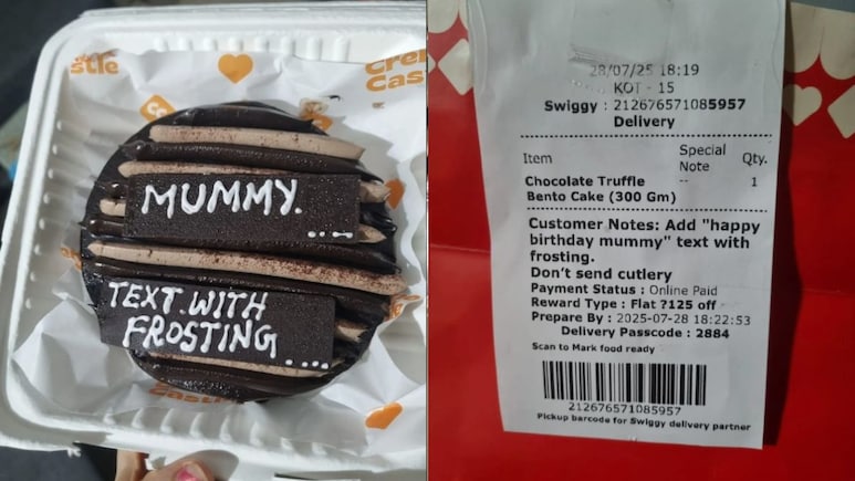 Delhi Bakery's Cake Message Blunder Viral, Internet Says 'This Is Funny' Delhi Bakery's Cake Message Blunder Viral, Internet Says 'This Is Funny'