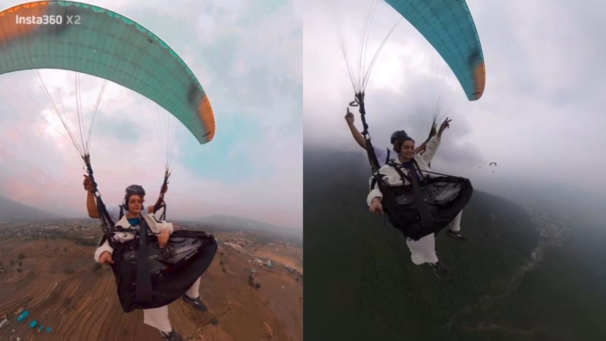 Viral Video: Indian Female DJ Plays Live Music While Paragliding At 8,000 Feet