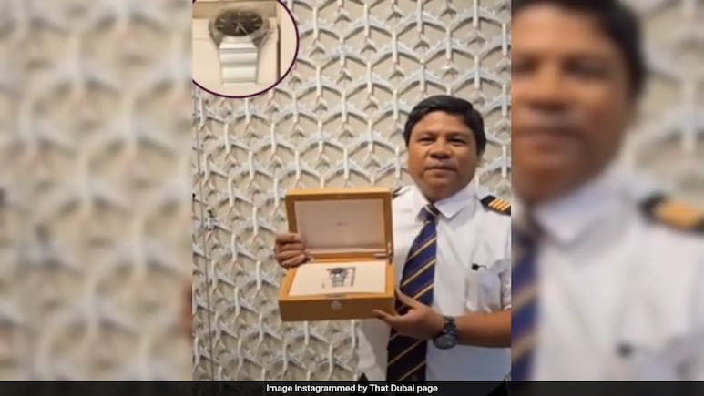 Emirates Employee Gets Omega Watch For 20 Years Of Service, His Reaction Melts Hearts Emirates Employee Gets Omega Watch For 20 Years Of Service, His Reaction Melts Hearts