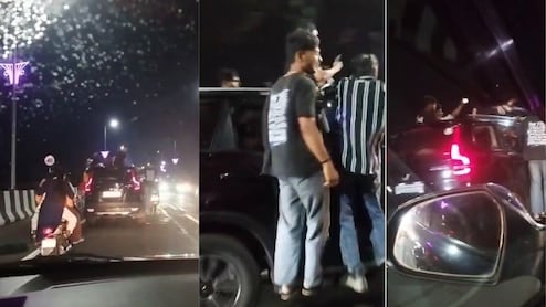 MP का सबसे लंबा फ्लाईओवर बना स्टंटबाजों का अड्डा, उद्घाटन के बाद करतब करते दिखे कई युवक, देखें वायरल वीडियो