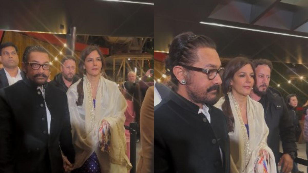 Aamir Khan And Girlfriend Gauri Spratt Arrive Hand-In-Hand At Melbourne Indian Film Festival