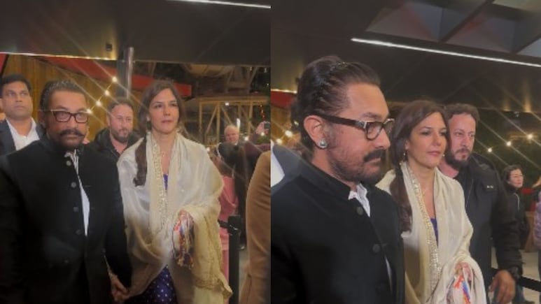 Aamir Khan And Girlfriend Gauri Spratt Arrive Hand-In-Hand At Melbourne Indian Film Festival