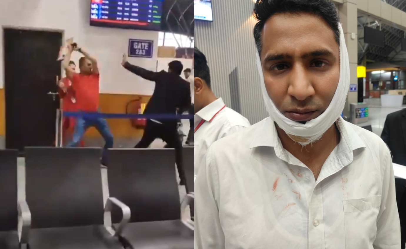 Video: Army Officer Thrashes SpiceJet Staff Over Extra Cabin Luggage Charge