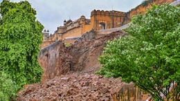 Amer Fort Wall Collapses In Jaipur After Heavy Rain; Elephant Rides Suspended