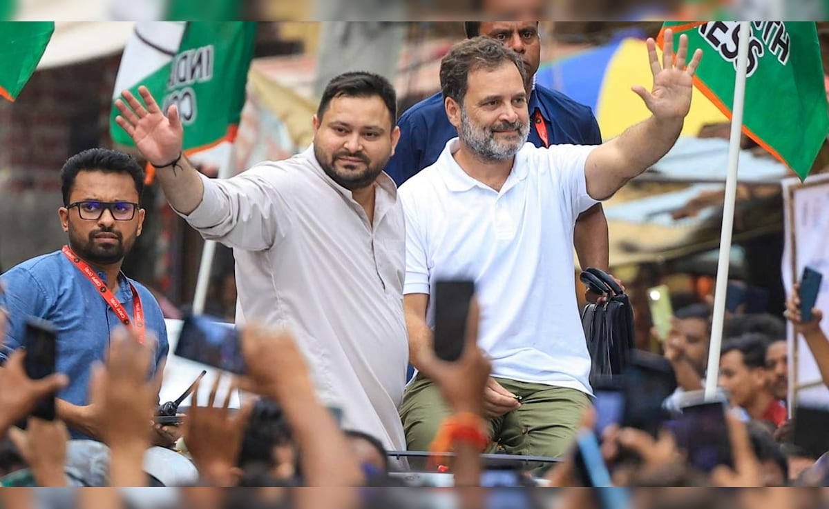 Rahul Gandhi Joins Second Leg Of 'Voter Adhikar Yatra' In Bihar