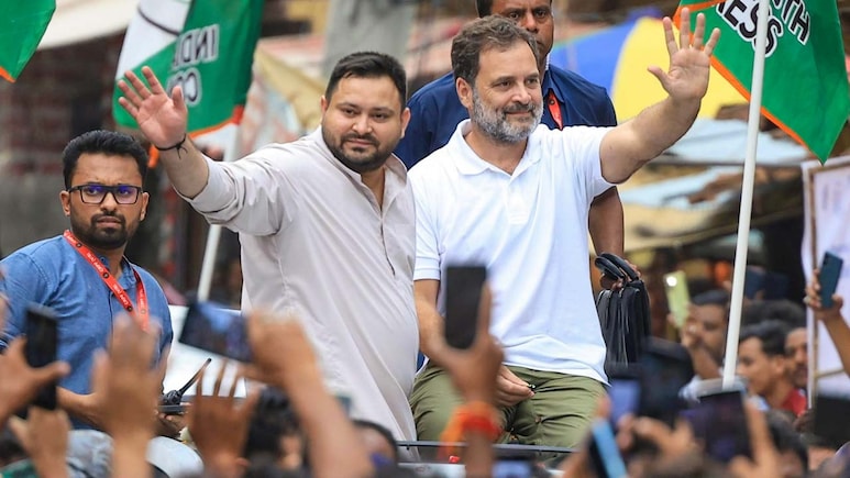 Rahul Gandhi Joins Second Leg Of 'Voter Adhikar Yatra' In Bihar