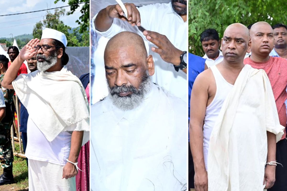 CM का कर्म, फिर पुत्र का धर्म... दोहरी भूमिका में हेमंत सोरेन, कराया मुंडन, कल भोज में जुटेंगे लाखों लोग