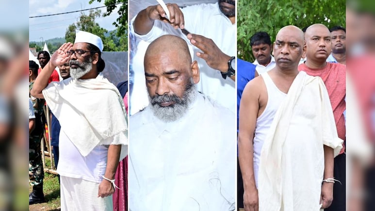 CM का कर्म, फिर पुत्र का धर्म... दोहरी भूमिका में हेमंत सोरेन, कराया मुंडन, कल भोज में जुटेंगे लाखों लोग