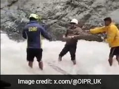 Watch: Engineers Cross Raging River To Restore Power In Uttarkashi After Cloudburst