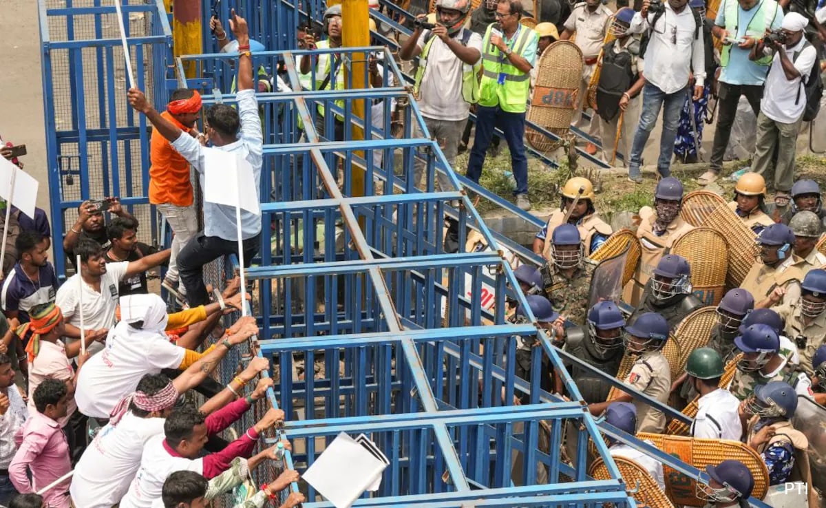 Chaos At RG Kar Protest, Victim's Mother Claims Injury In Police Action