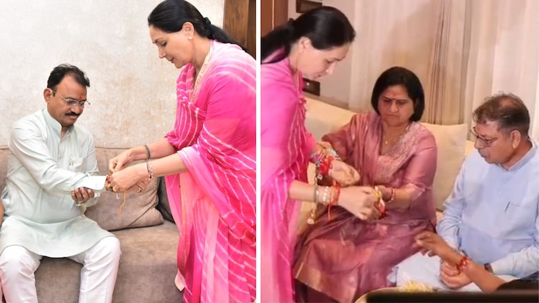 डिप्टी CM दिया कुमारी ने प्रेमचंद बैरवा, सतीश पूनिया को बांधी राखी; जयपुर में सैनिकों के साथ मनाया रक्षाबंधन