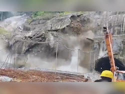 Video: Heavy Rain Triggers Landslide Near Tunnel Of Sevoke-Rangpo Rail Project