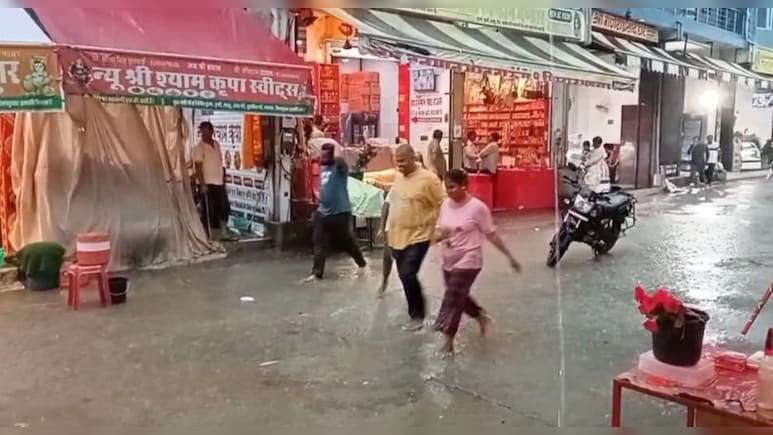 खाटूश्‍यामजी के भक्‍तों ने कहा- अब रहम करो बाबा, रोक दो बार‍िश