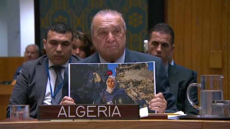 Algerian Envoy Breaks Down At UN, Reads Letter Of Gaza Journalist Killed By Israel Algerian Envoy Breaks Down At UN, Reads Letter Of Gaza Journalist Killed By Israel