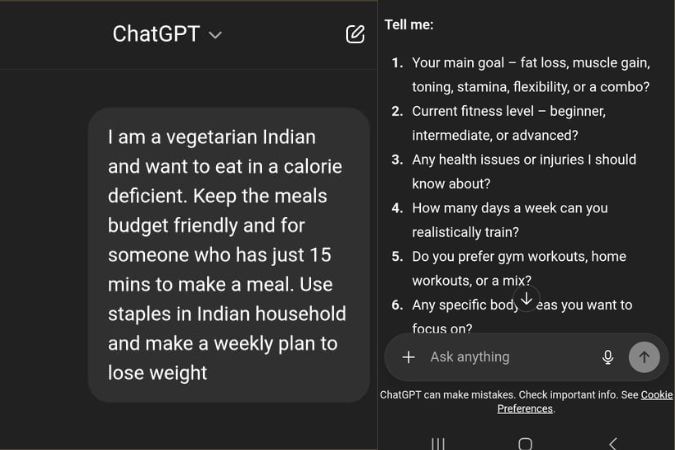 Our prompt and Chats response. Photo: Author Our prompt and Chats response. Photo: Author