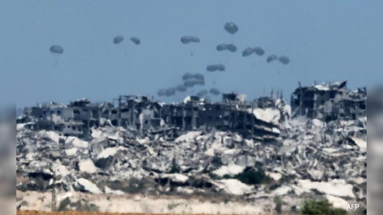France Carries Out First Aid Airdrop In Gaza