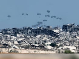 France Carries Out First Aid Airdrop In Gaza France Carries Out First Aid Airdrop In Gaza