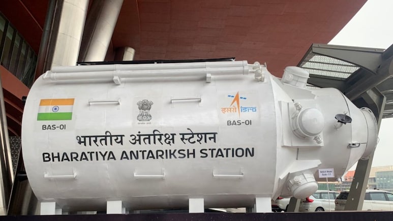ISRO Unveils Model Of Bharatiya Antariksh Station ISRO Unveils Model Of Bharatiya Antariksh Station