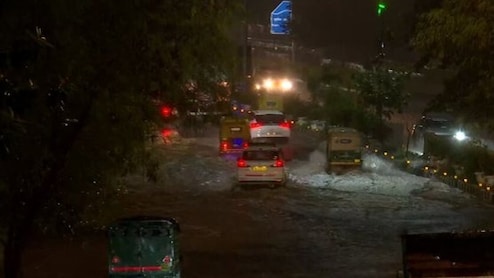 Heavy Rain In Delhi Causes Waterlogging, Over 180 Flights Impacted