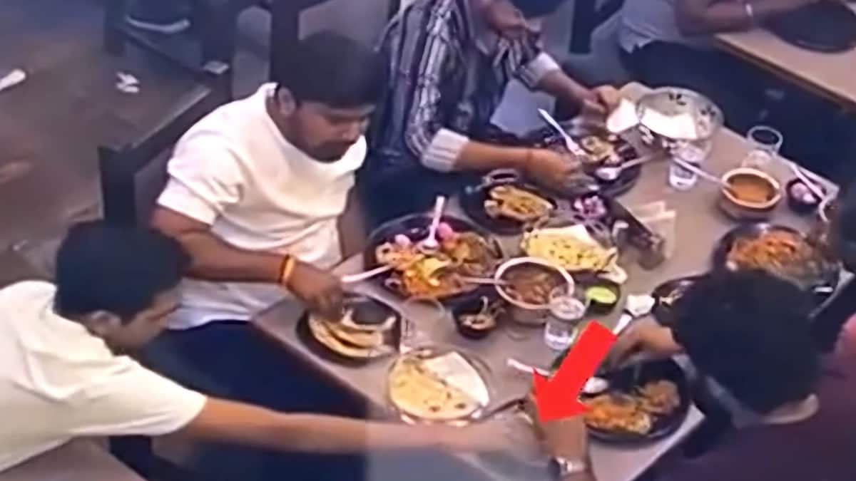 Diners Place Meat Bone In Veg Biryani To Avoid Paying Bill, Caught On CCTV