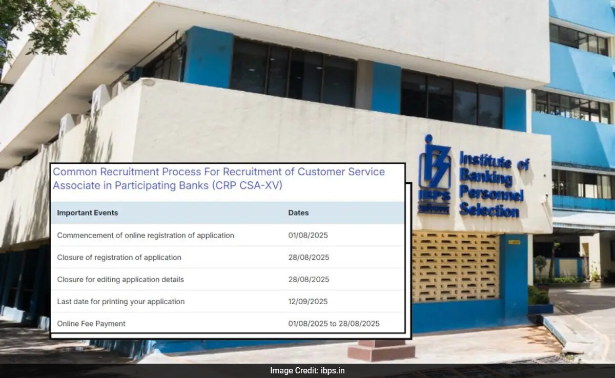 IBPS Clerk 2025 Registration Deadline Extended to August 28