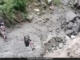 413 Pilgrims Rescued Via Zipline, Cloudbursts Wash Away Bridge In Himachal 413 Pilgrims Rescued Via Zipline, Cloudbursts Wash Away Bridge In Himachal