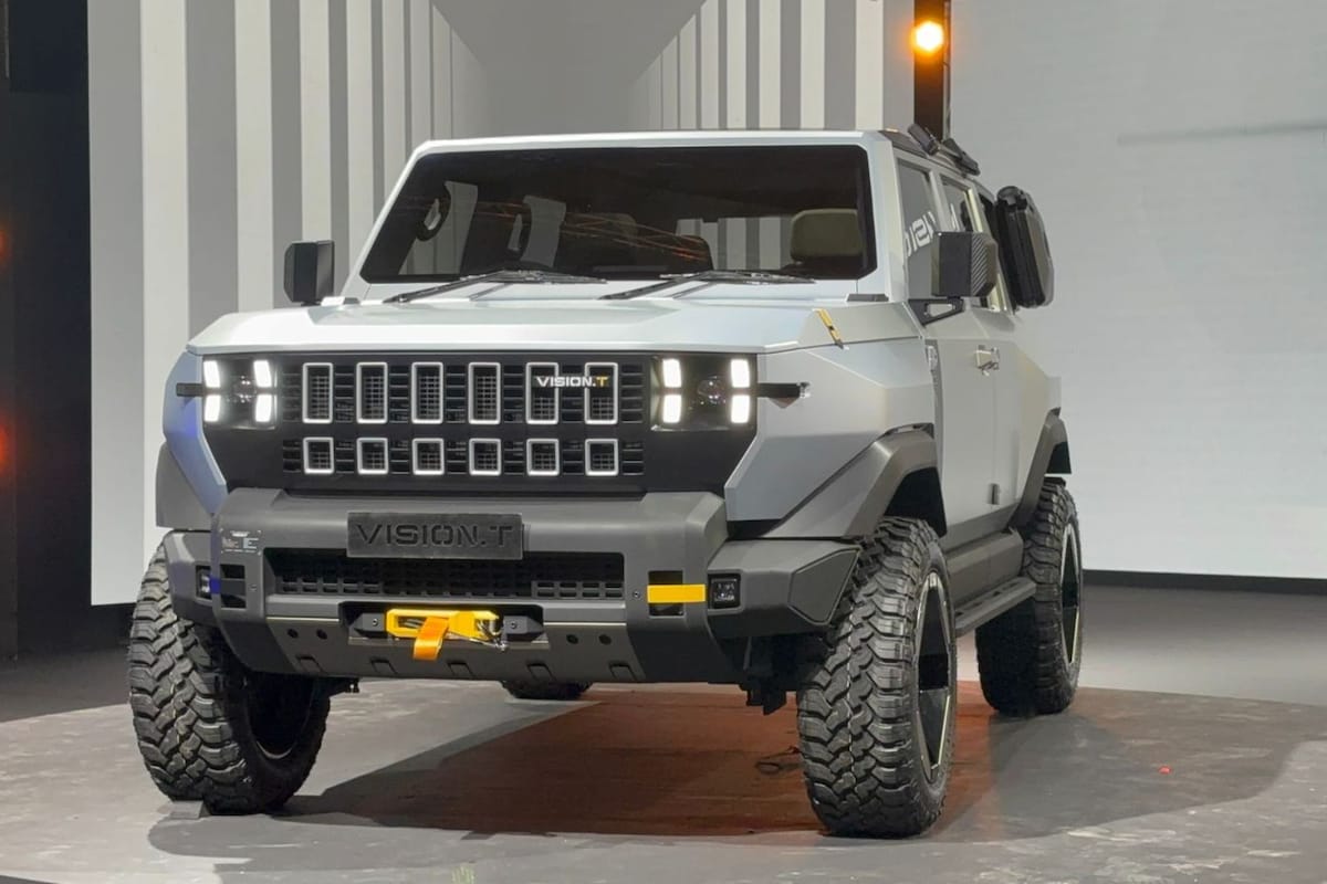 Mahindra Vision T has design clues from Thar.e concept showcased earlier Mahindra Vision T has design clues from Thar.e concept showcased earlier