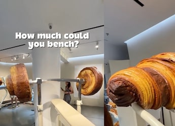 This Unique Gym-Themed Croissant Cafe In Shanghai Serves Pastries With A Twist