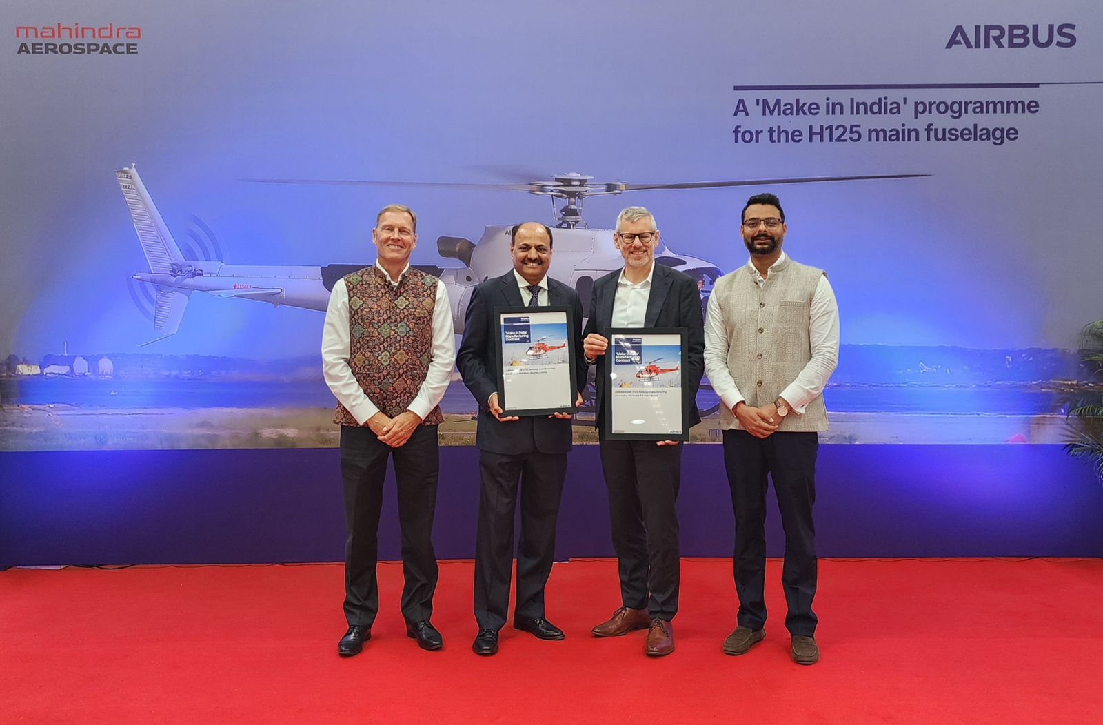 Mahindra Group Wins Airbus Contract To Make H125 Helicopter's Fuselage