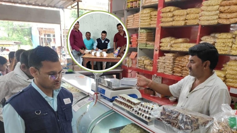 रक्षाबंधन से पहले मिठाई की दुकानों पर छापा, खाद्य विभाग ने लिए 68 सैंपल; नामी स्वीट्स दुकानों को थमाया नोटिस रक्षाबंधन से पहले मिठाई की दुकानों पर छापा, खाद्य विभाग ने लिए 68 सैंपल; नामी स्वीट्स दुकानों को थमाया नोटिस