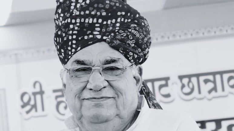 कद्दावर नेता कर्नल सोनाराम चौधरी का निधन, दिल्ली के अपोलो अस्पताल में ली आखिरी सांस