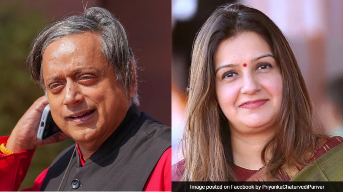 Podcaster Calls Team Uddhav MP "Shashi Tharoor In Saree". He Responds