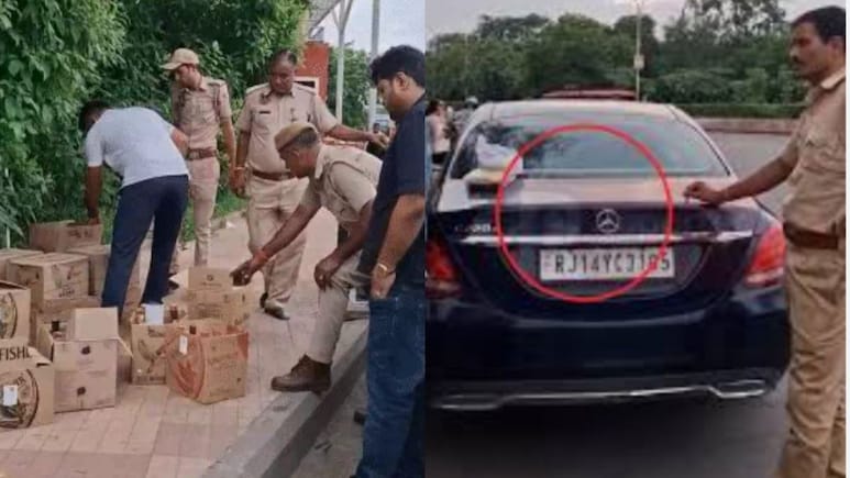 Mercedes में करता था शराब की तस्करी, 288 बियर और 33 महंगे ब्रांड के साथ 50 लाख की कार भी ज़ब्त Mercedes में करता था शराब की तस्करी, 288 बियर और 33 महंगे ब्रांड के साथ 50 लाख की कार भी ज़ब्त