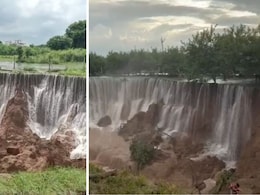 2-Km Crater Forms In Rajasthan Village As Dam Overflows Due To Heavy Rain 2-Km Crater Forms In Rajasthan Village As Dam Overflows Due To Heavy Rain