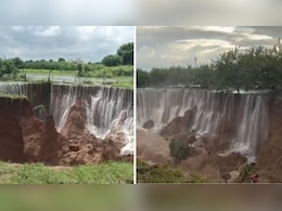 बारिश से राजस्थान में भारी तबाही, सवाई माधोपुर में बनी 2 किमी लंबी गहरी खाई; खेतों से निकलने लगी 'नदी' बारिश से राजस्थान में भारी तबाही, सवाई माधोपुर में बनी 2 किमी लंबी गहरी खाई; खेतों से निकलने लगी 'नदी'