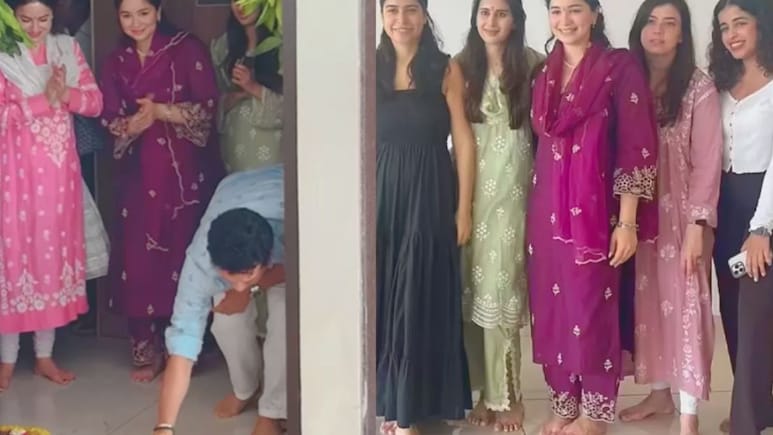 Saaniya Chandhok : होणाऱ्या सुनबाईसोबत दिसला सचिन तेंडुलकर, फोटो आणि व्हिडिओ Viral