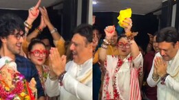 Govinda And Sunita Ahuja Put Divorce Rumours To Rest As They Dance Ahead Of Ganpati Visarjan
