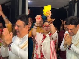 Govinda And Sunita Ahuja Put Divorce Rumours To Rest As They Dance Ahead Of Ganpati Visarjan Govinda And Sunita Ahuja Put Divorce Rumours To Rest As They Dance Ahead Of Ganpati Visarjan