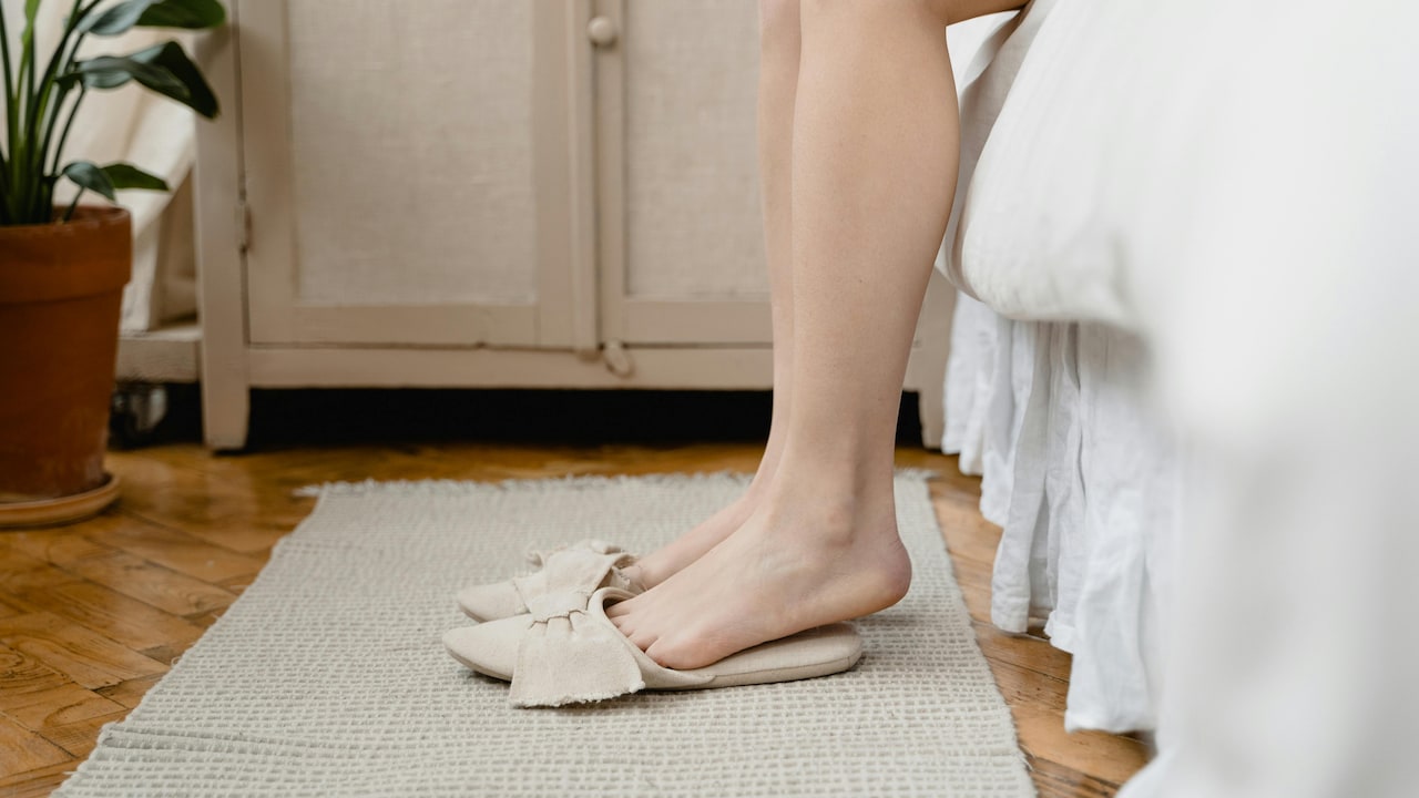 Add a bedside runner or an area rug to make the flooring comfortable and add some colours and texture into your room