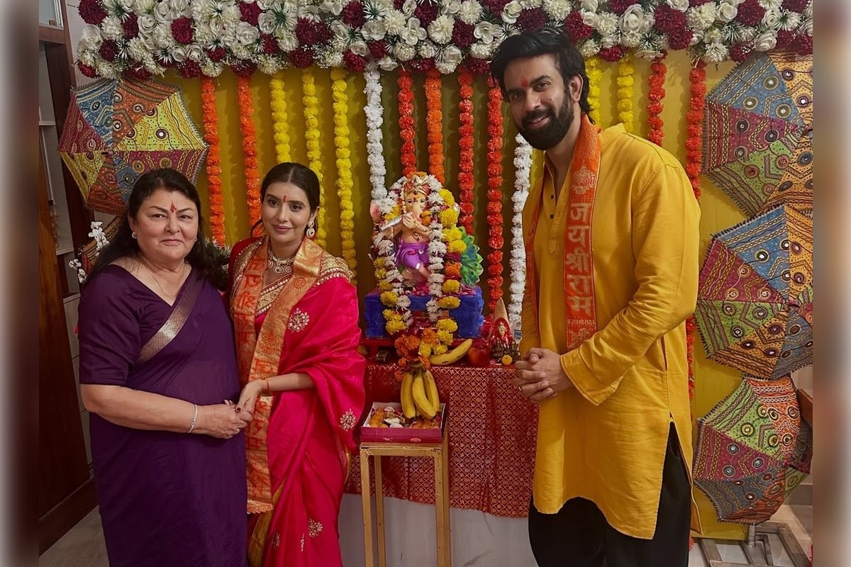 Charu Asopa Reunites with Ex-Husband Rajeev Sen for Ganpati Celebrations